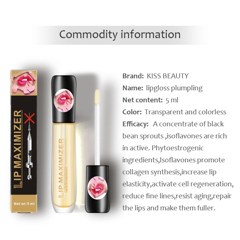 Transparent Lip Plumping Oil Moisturizing And Lightening Lip Lines