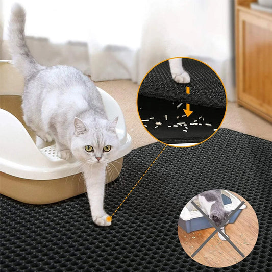 Foldable Washable Pet Honeycomb Sand Leak Pad