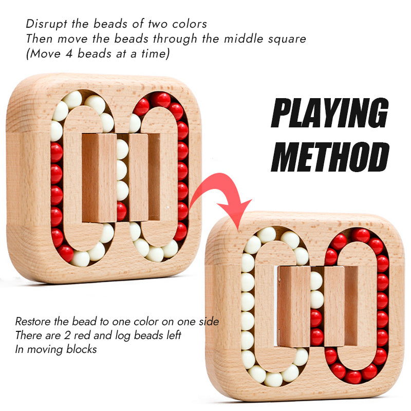 Flat Rolling Ball Educational Wooden Toy