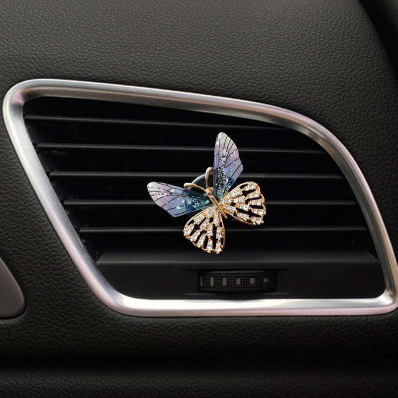 Exquisite Metal Butterfly Bee Dragonfly Car Perfume Clip