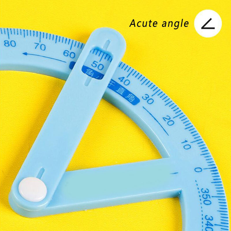 360° Plastic Degree Protractor