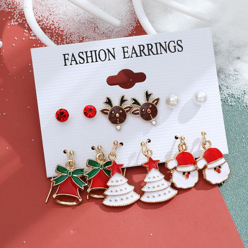 Christmas Stud Earrings Set