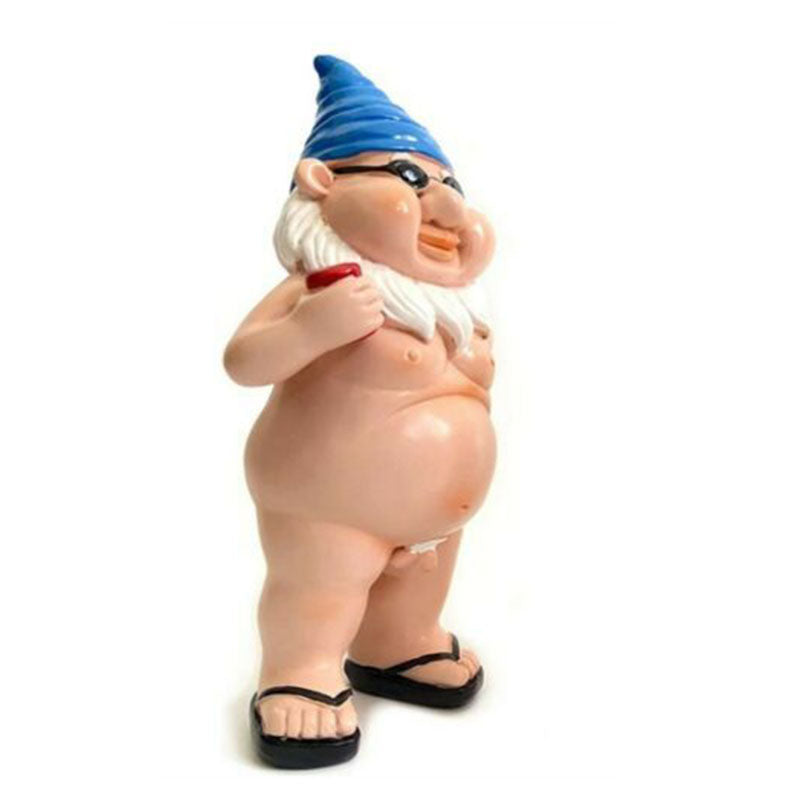 Naked Gnome Statue