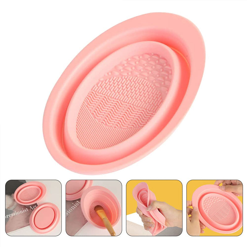 Makeup Brush Scrub Folding Bowl