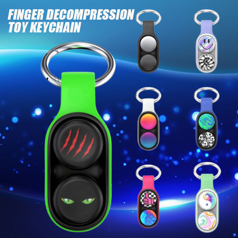 Finger Decompression Toy Keychain