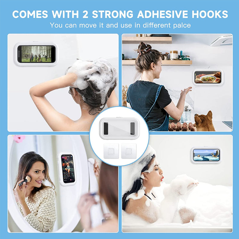 Hole-free Wall-mounted Waterproof Mobile Phone Holder