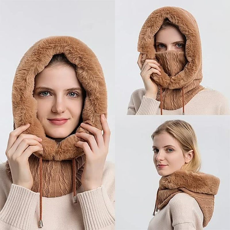 Warm Fashion Scarf Hoodie