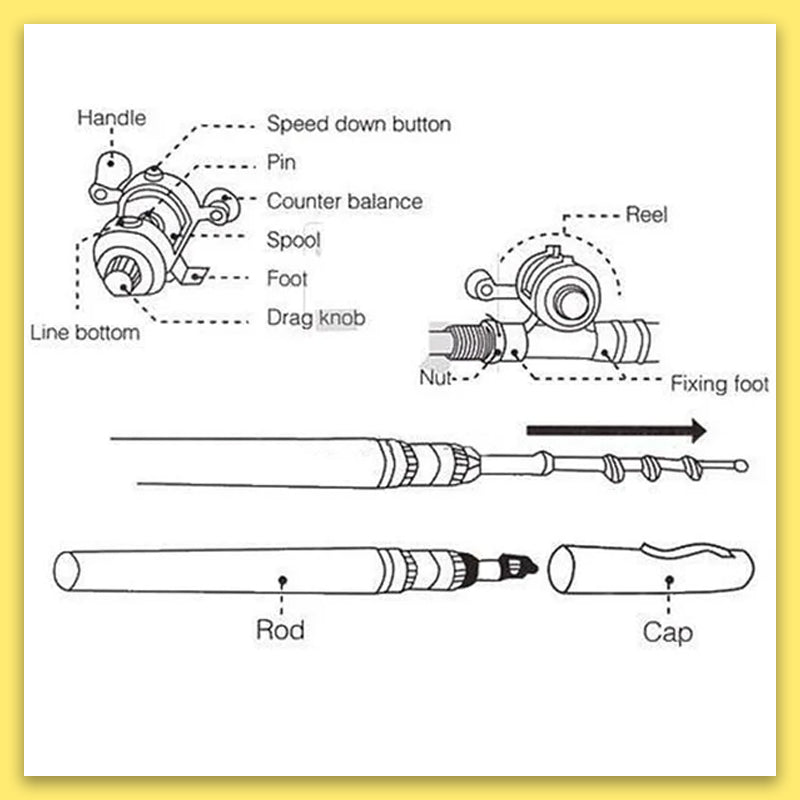 Pocket Size Fishing Rod