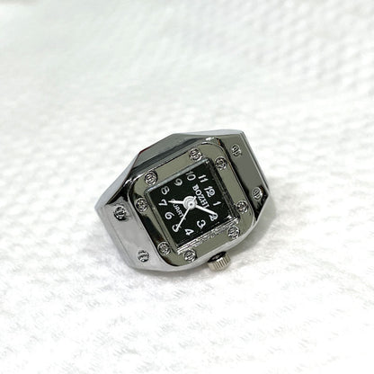 Alloy Case Ring Watch