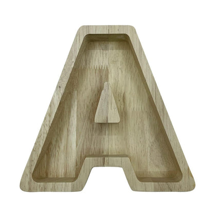 Wooden Alphabet Flower Pot