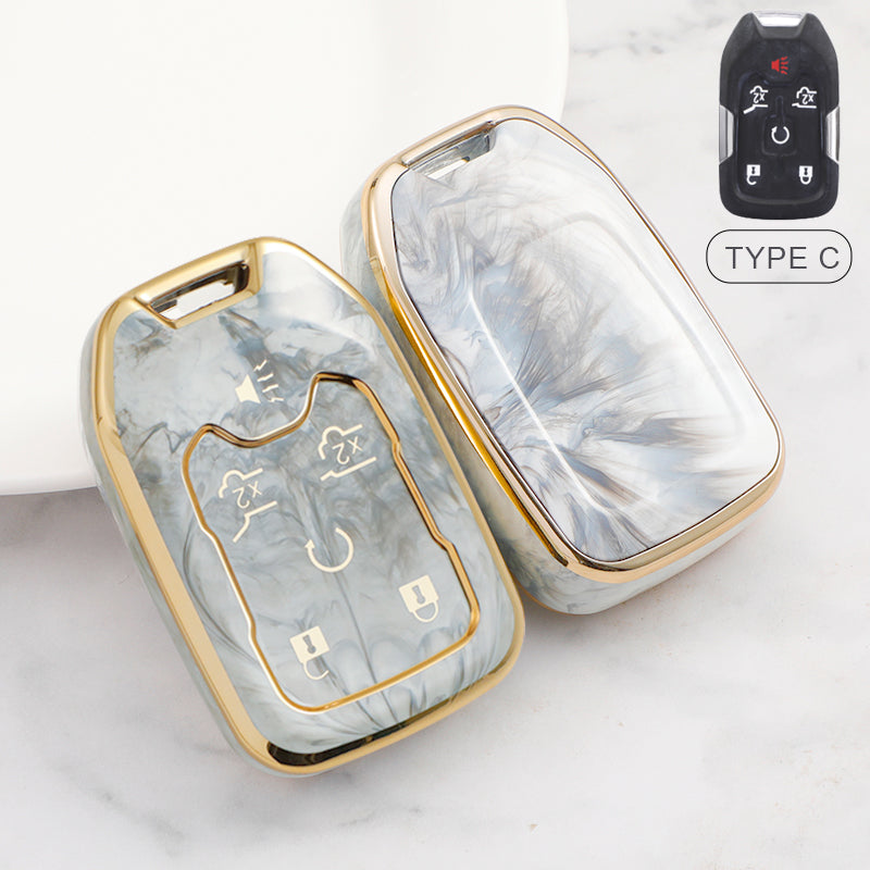 For Gmc-Car Rhinestone Keychain Key Case