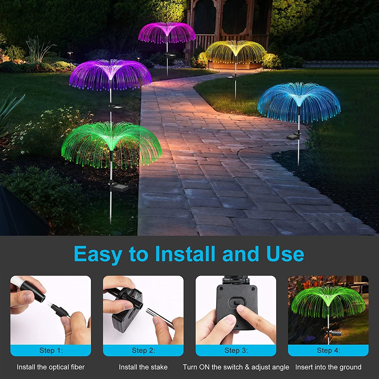 Solar Decorative Jellyfish Garden Light