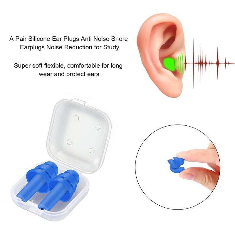 Spiral Solid Silicone Ear Plugs