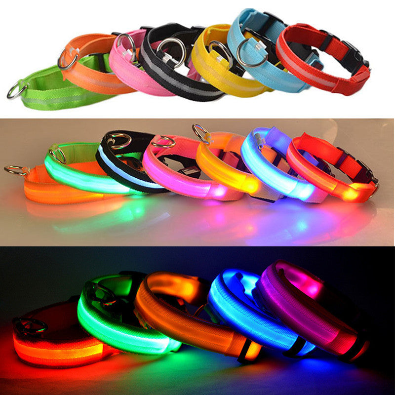 USB Rechargeable Glowing Pet Safety Collar