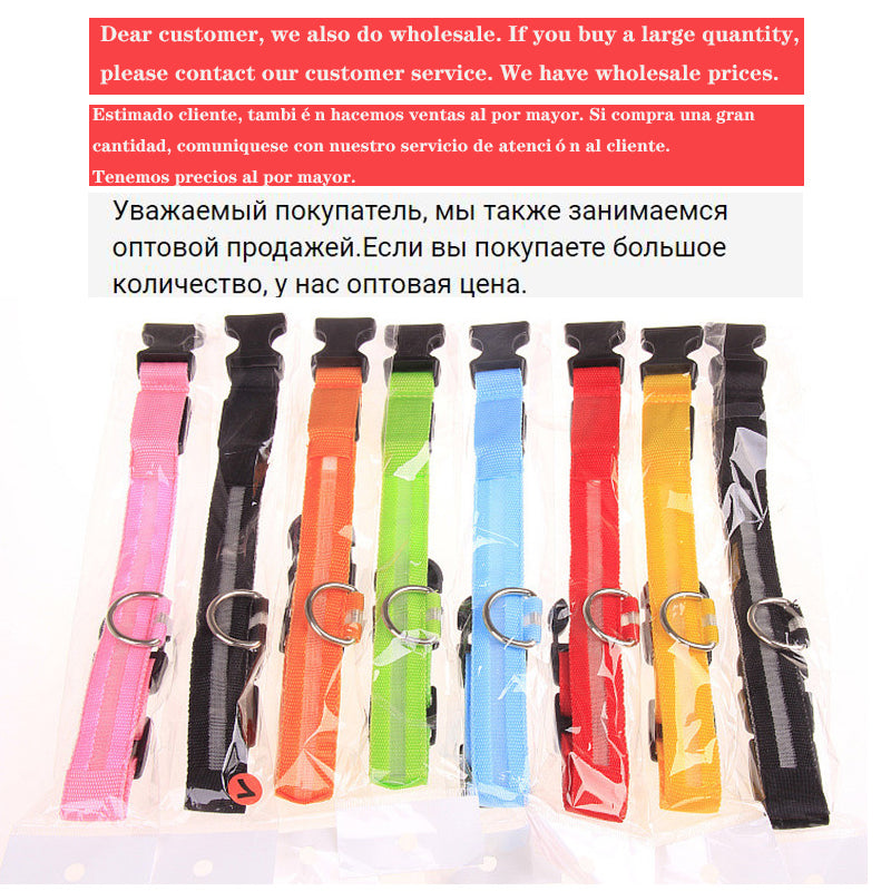 USB Rechargeable Glowing Pet Safety Collar