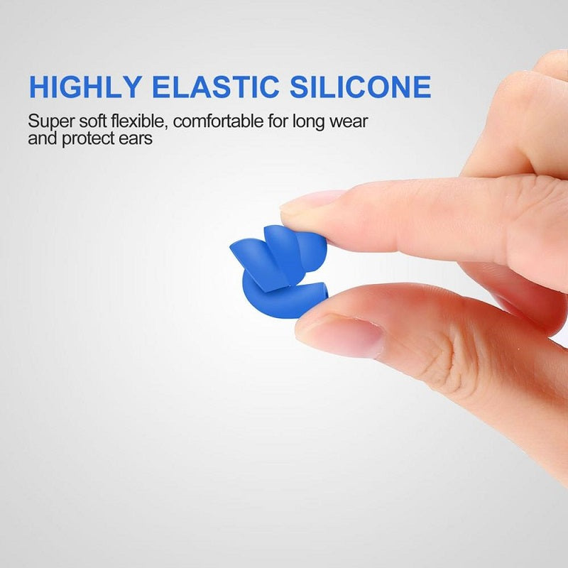 Spiral Solid Silicone Ear Plugs