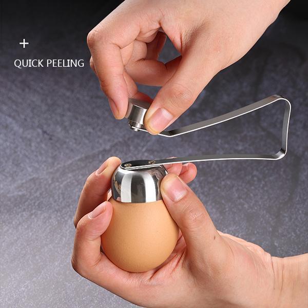 Stainless Steel Egg Shell Opener Topper Cutter Cracker Knocker Kitchen Cook Tool