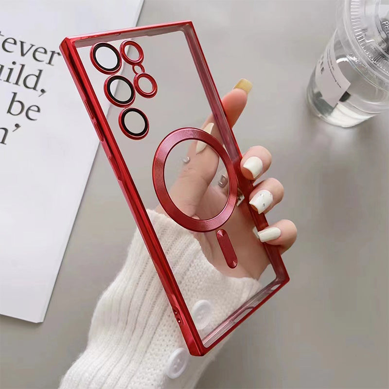 Transparent Electroplating Magnetic Phone Case