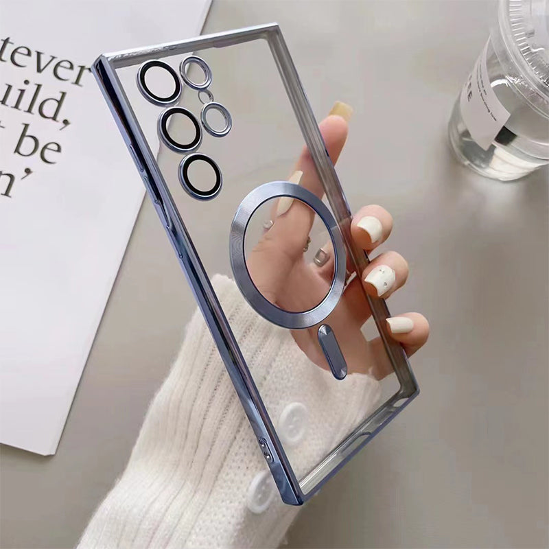 Transparent Electroplating Magnetic Phone Case