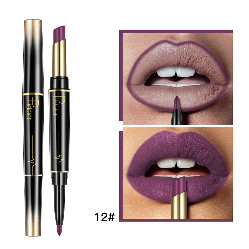 16 Color Long Lasting Lipstick + Lip Liner Combo