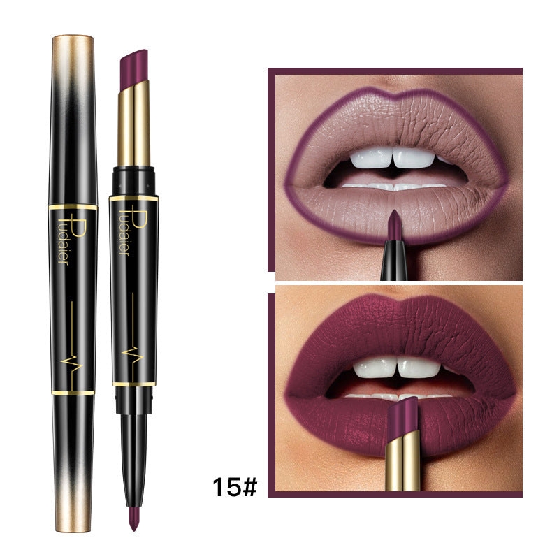 16 Color Long Lasting Lipstick + Lip Liner Combo