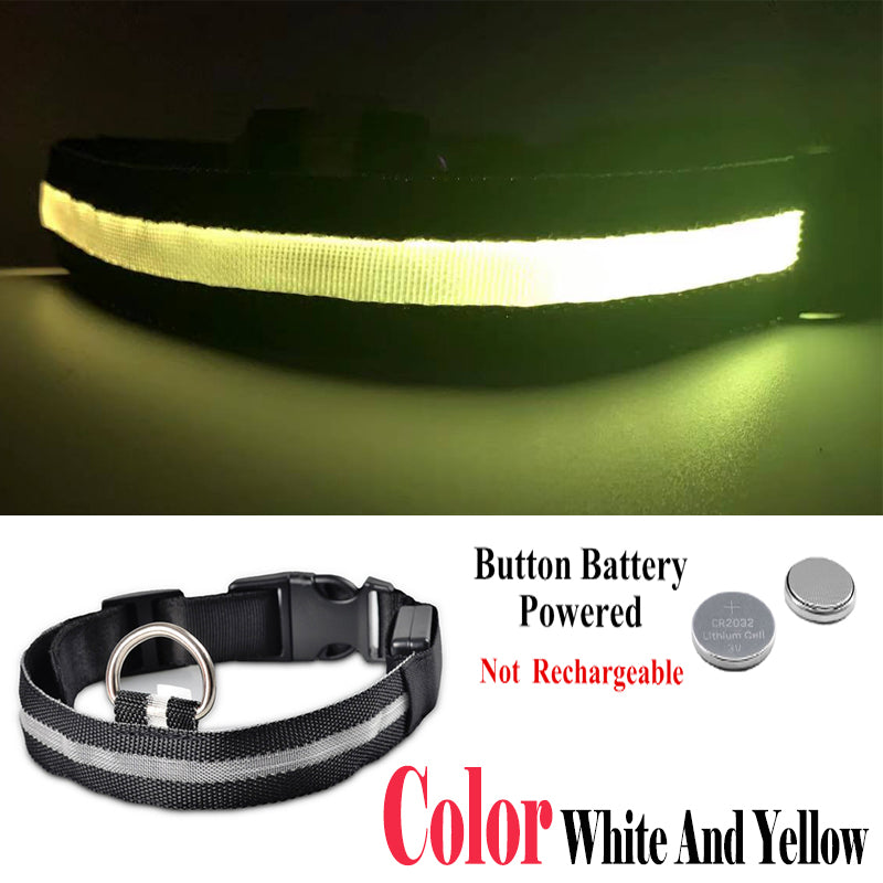 USB Rechargeable Glowing Pet Safety Collar