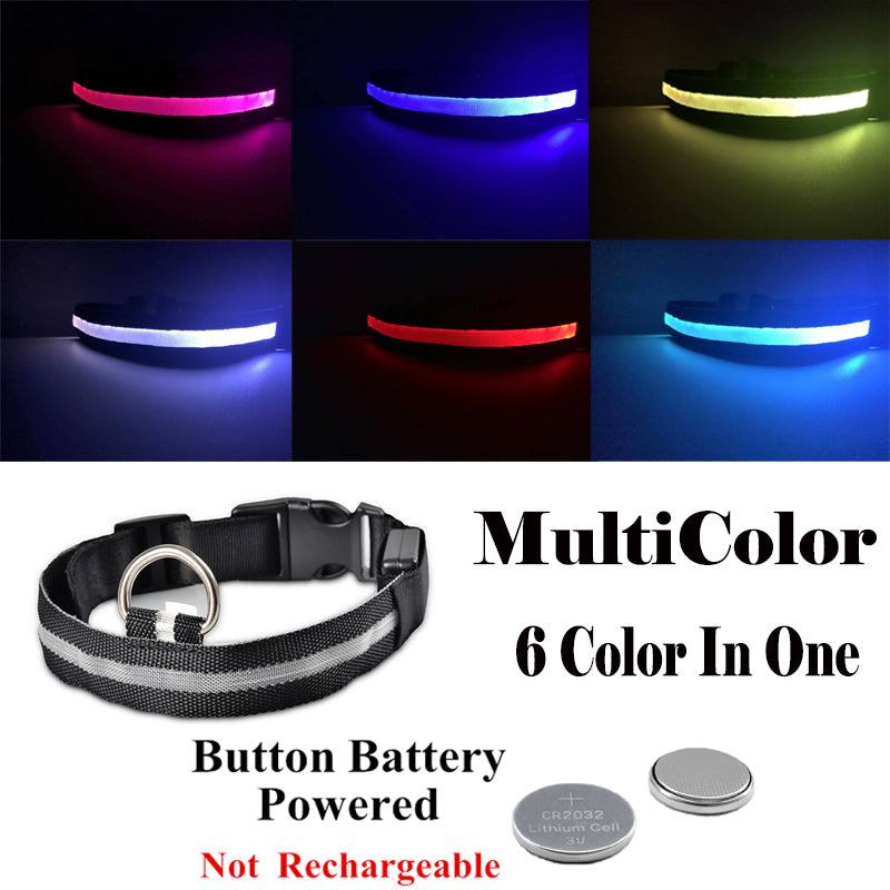 USB Rechargeable Glowing Pet Safety Collar