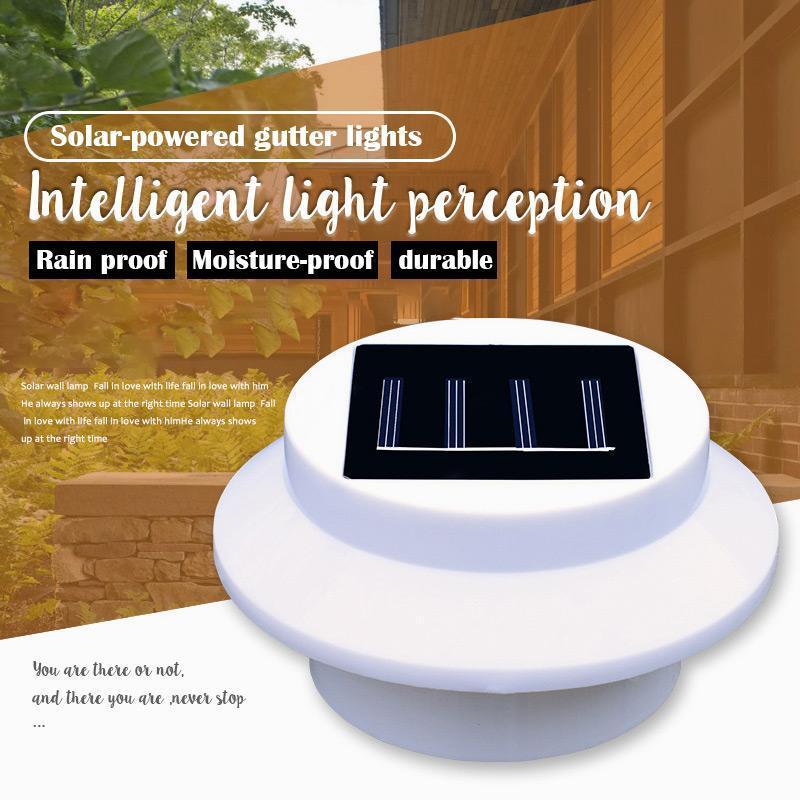 Solar-powered Gutter Lights