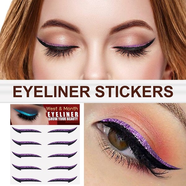 Glitter Eyeliner Sticker（5PCS)