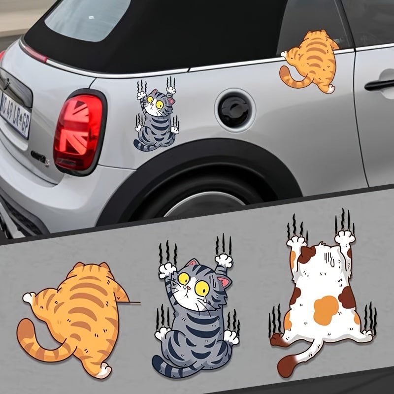 Cute cat cartoon decal car stickers