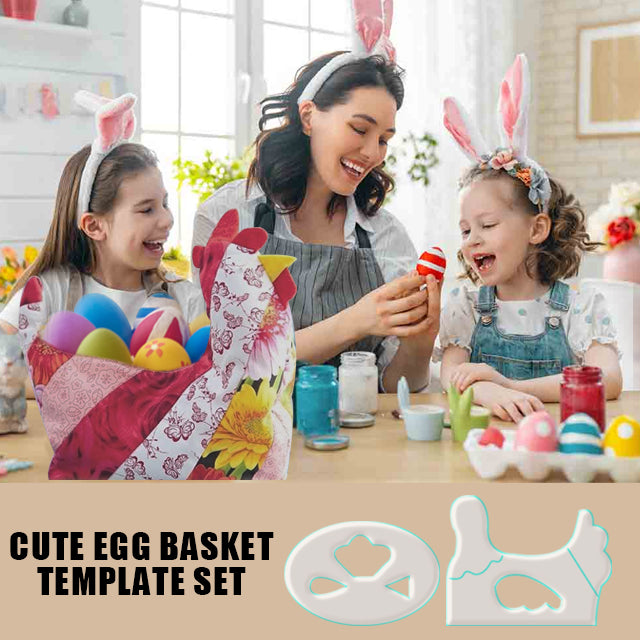 Cute Egg Basket Template Set