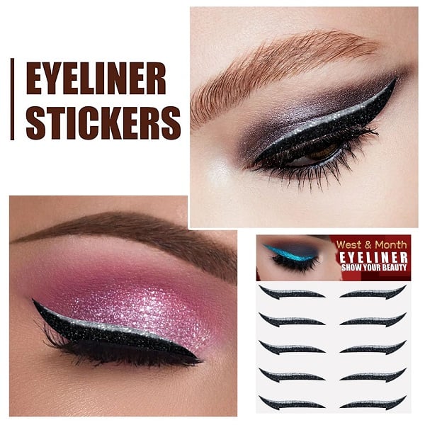 Glitter Eyeliner Sticker（5PCS)