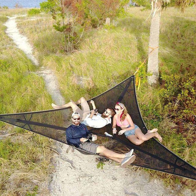 Multi-person Hammock- Patented 3 Point Design