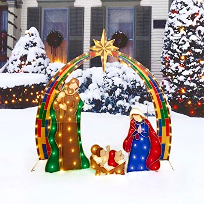 Warm White LED Christmas Yard Decoration