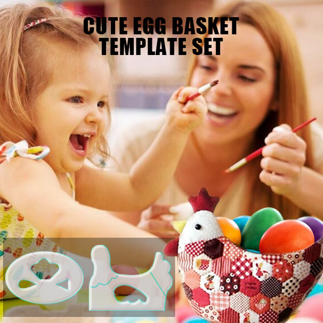 Cute Egg Basket Template Set