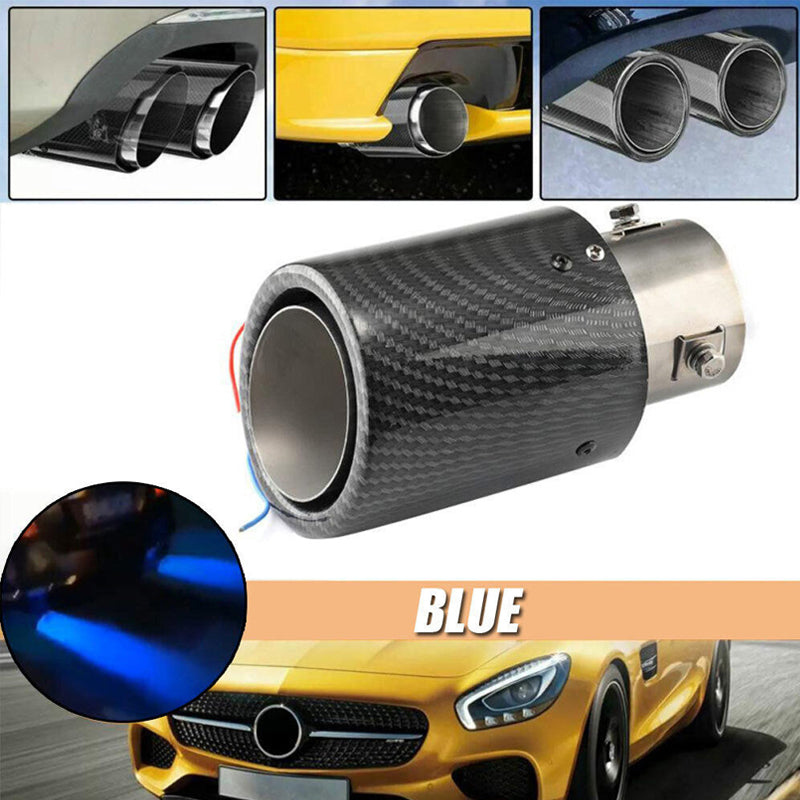 Automobile Tail Nozzle Flame Light-emitting Tube LED Light