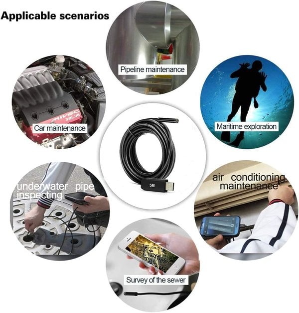 3 IN 1 Endoscope(Type-c、USB、Micro USB）