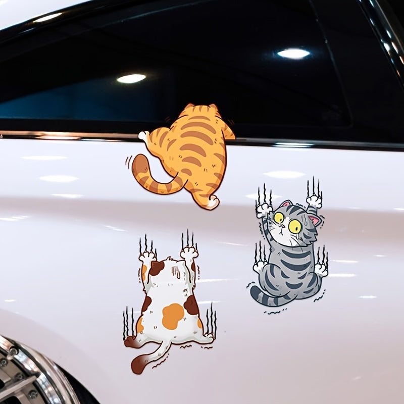 Cute cat cartoon decal car stickers