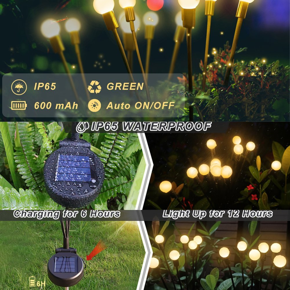 🔥Solar Powered Firefly Garden Light