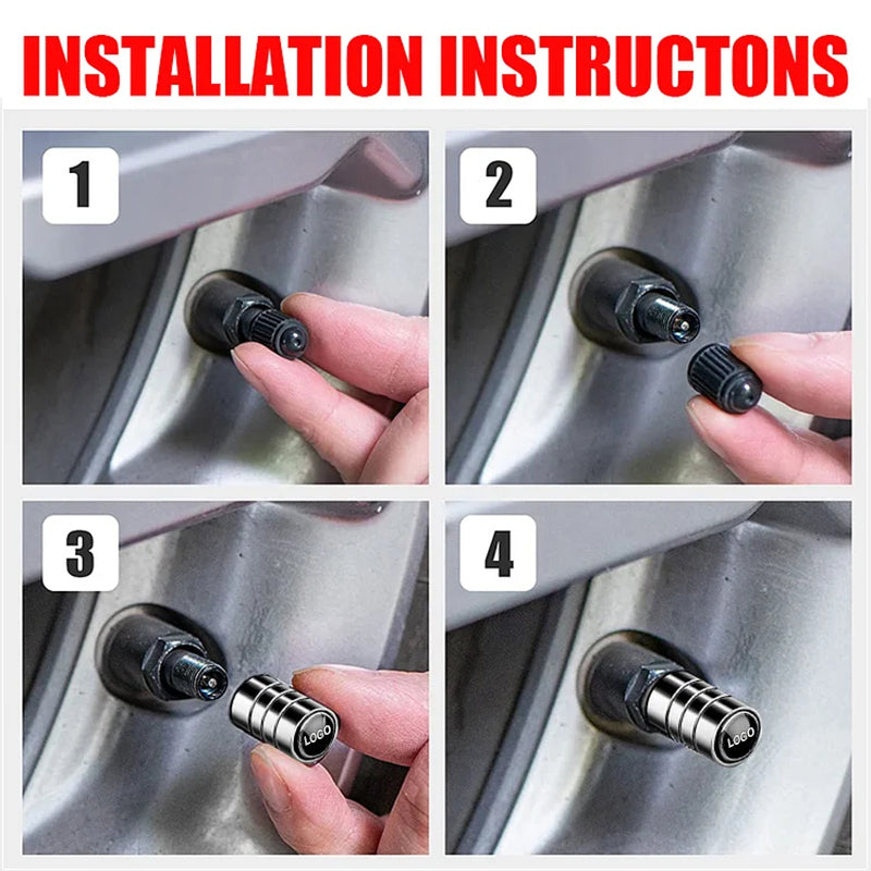 5 Pcs Automobile Tire Valve Cap