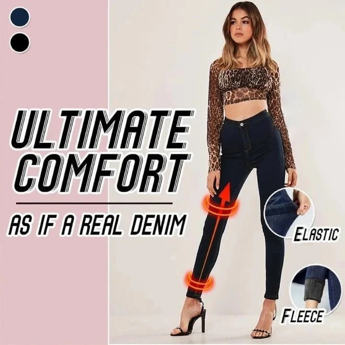 🔥🔥🔥BUY 2 GET 1 FREE ONLY TODAY 🔥🔥🔥Thermal Fleece Denim Jeggings