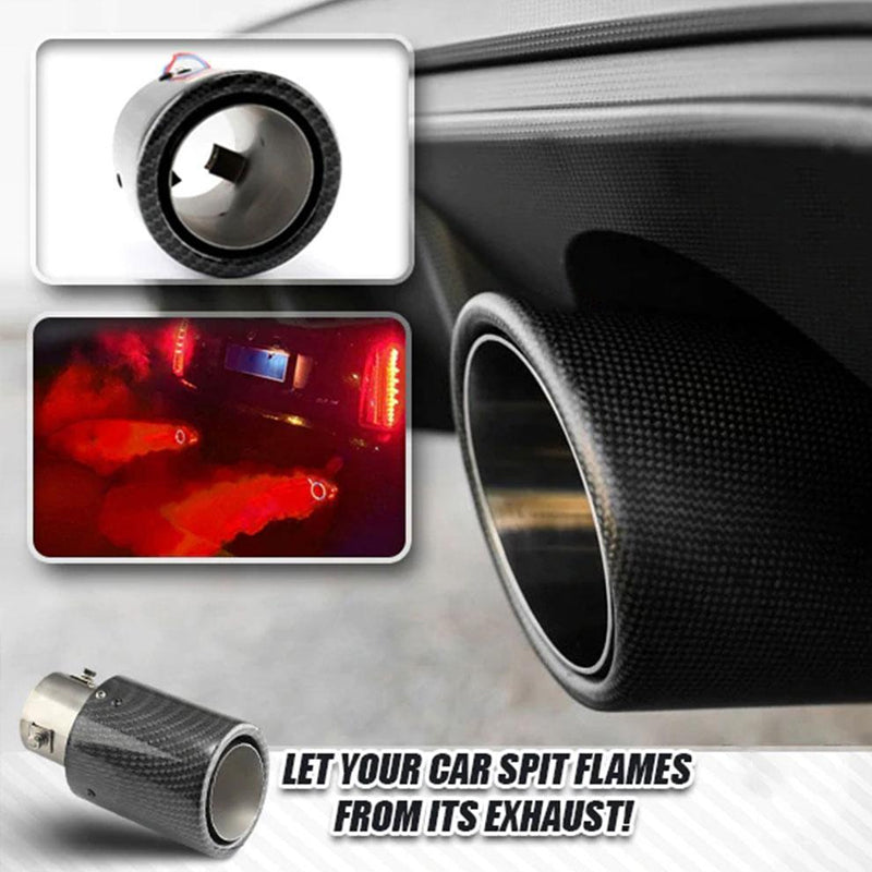 Automobile Tail Nozzle Flame Light-emitting Tube LED Light