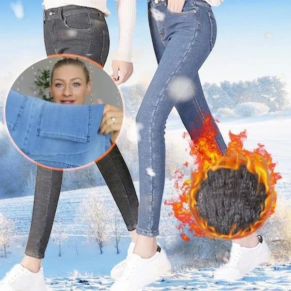 🔥🔥🔥BUY 2 GET 1 FREE ONLY TODAY 🔥🔥🔥Thermal Fleece Denim Jeggings