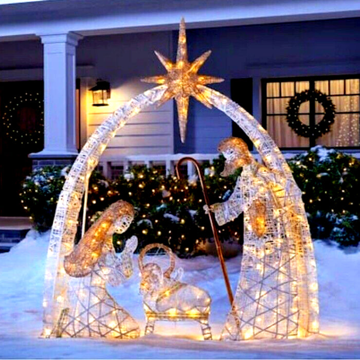 Warm White LED Christmas Yard Decoration