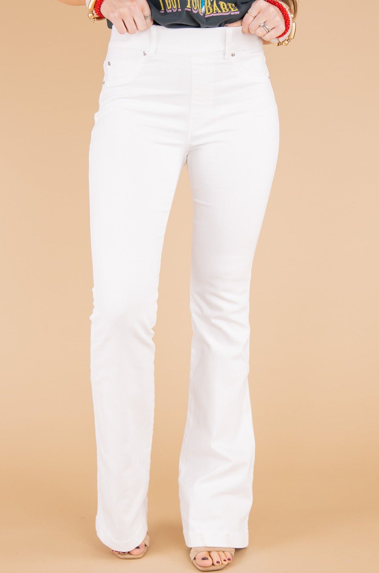 Women's No-Button Stretch Flare Jeans (Buy 2 Free Shipping)