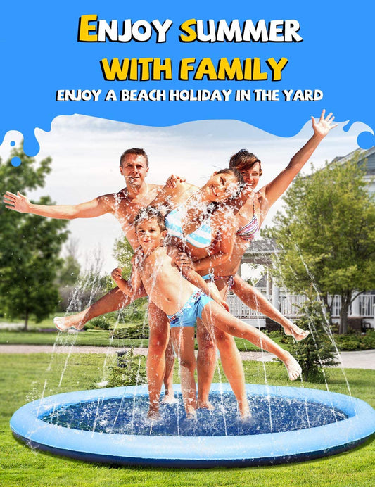 🔥 Non-Slip Splash Pad for Kids and Dog