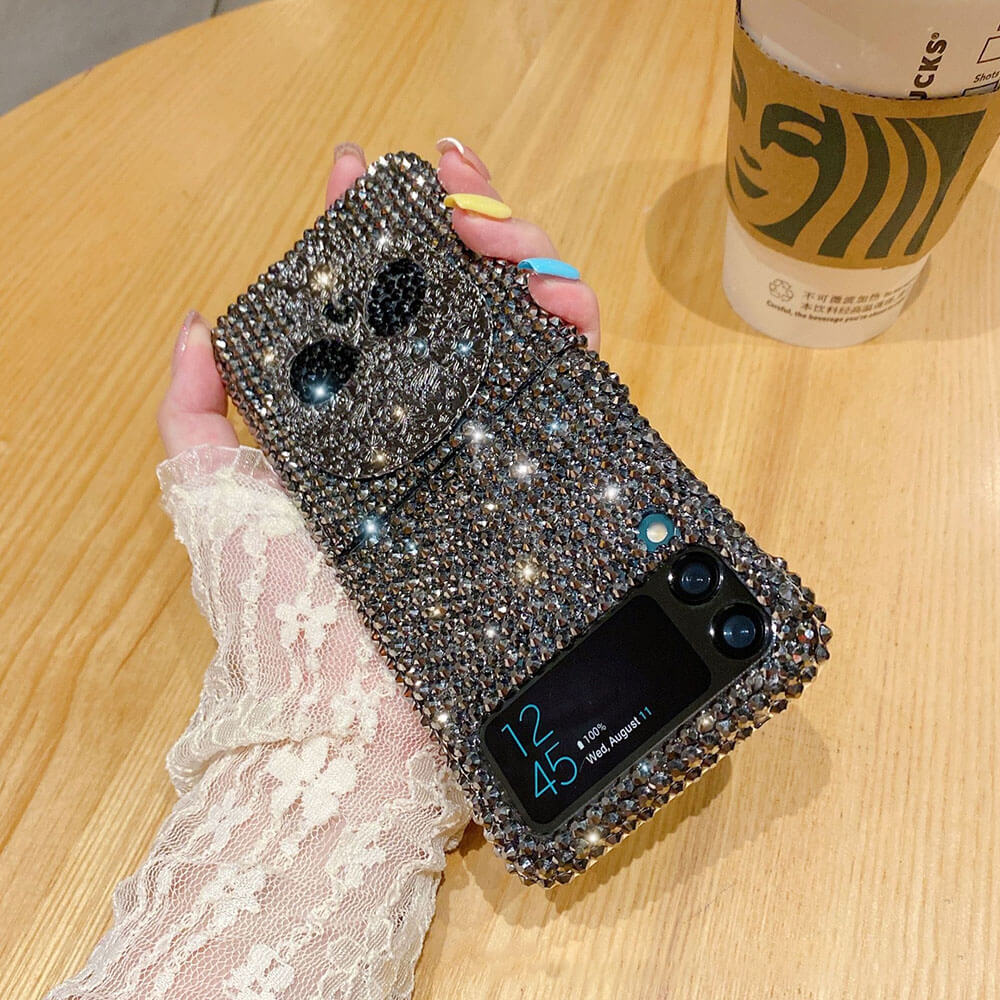 Luxury Sparkling Rhinestone Skull Phone Case