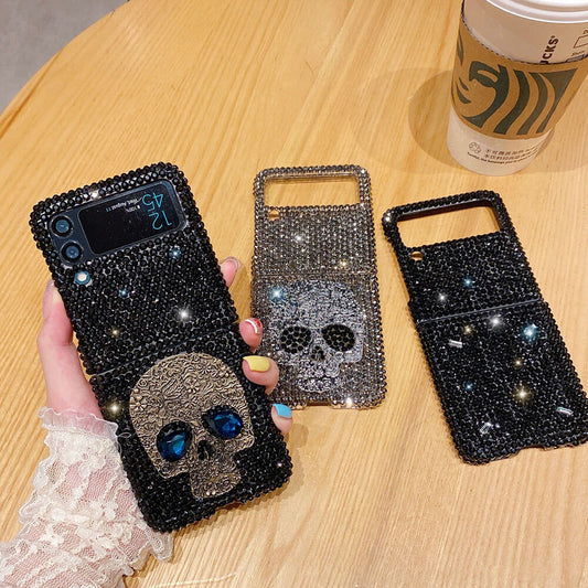 Luxury Sparkling Rhinestone Skull Phone Case