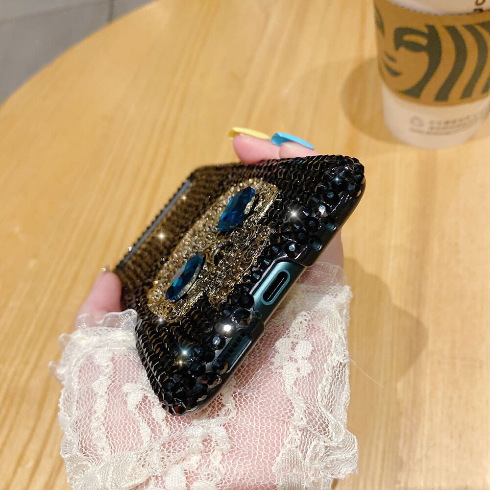 Luxury Sparkling Rhinestone Skull Phone Case