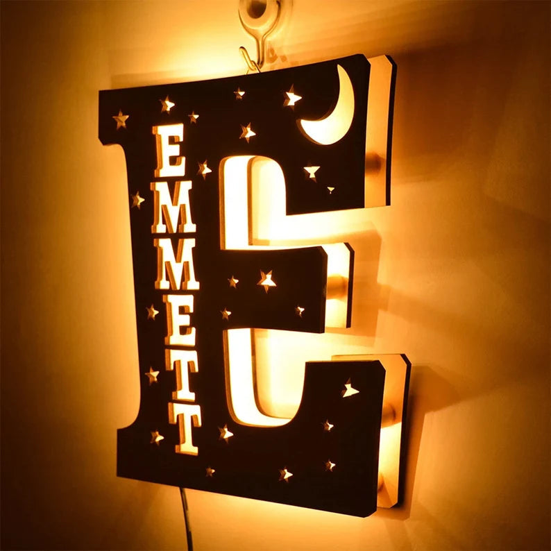 Personalized Letter Name Night Light